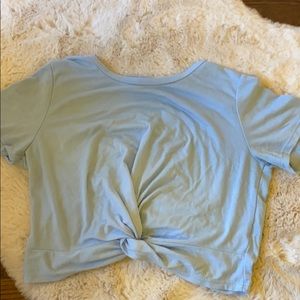 Front Loop Tie Crop Top